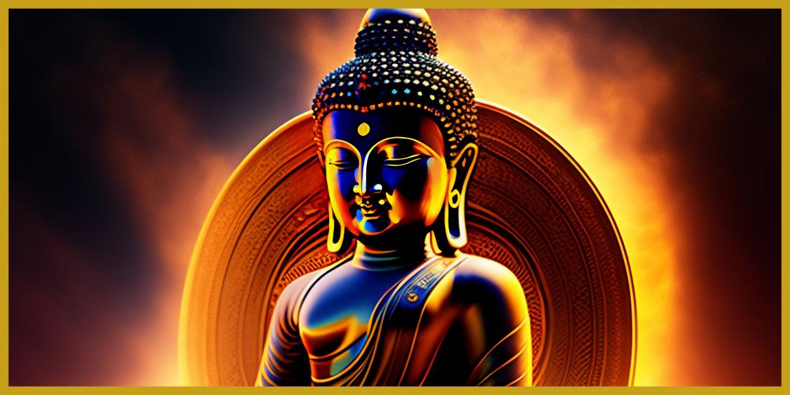 : Buddha Ji with Yellow Light Background