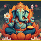 Ganesh Ji Sitting on Lotus Flower Idol - Divine Home Decor & Gift