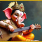 : Ganesh Ji with Guitar Decorative Idol - Musical Lord Ganesha Figurine