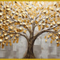 Gold Leaf tree: Wall Paintings by Canvas Myntra