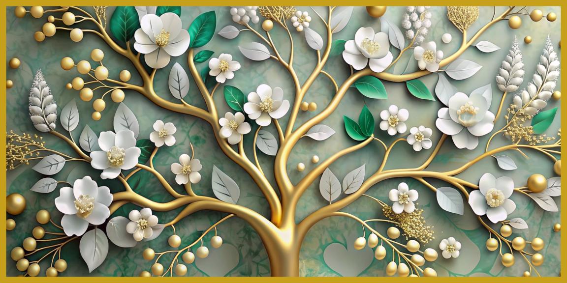 Amazing colorfull tree painting: Wall Paintings by Canvas Myntra