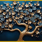 Gold Ruby tree: Wall Paintings by Canvas Myntra