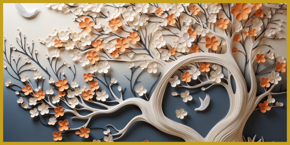 Designer tree in Paintings: Wall Paintings by Canvas Myntra