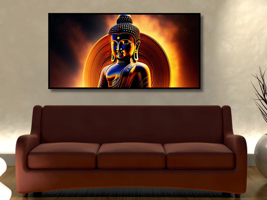 : Buddha Ji with Yellow Light Background