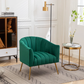 Doe Buck Velvet Jella  Accent Chair/Lounge Chair for  Living Room, Bedroom, Armchair Sofa Chair with Gold Legs.