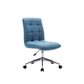 Doe Buck Velvet Jollo task chair /study chair /office chair   for  study  Room, office  , swivel Armchair  with chrome base