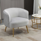 Doe Buck Velvet Leiser Accent Chair/Lounge Chair for  Living Room, Bedroom, Armchair Sofa Chair with Gold Legs.