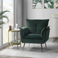 Doe Buck Velvet fyn Accent Chair/Lounge Chair for  Living Room, Bedroom, Armchair Sofa Chair with Gold Legs.