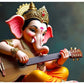 : Ganesh Ji with Guitar Decorative Idol - Musical Lord Ganesha Figurine