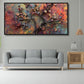 Tree With colorfull Leaf: Wall Paintings by Canvas Myntra