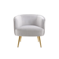 Doe Buck Velvet Leiser Accent Chair/Lounge Chair for  Living Room, Bedroom, Armchair Sofa Chair with Gold Legs.