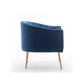 Doe Buck Velvet Jella  Accent Chair/Lounge Chair for  Living Room, Bedroom, Armchair Sofa Chair with Gold Legs.