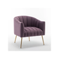 Doe Buck Velvet Jella  Accent Chair/Lounge Chair for  Living Room, Bedroom, Armchair Sofa Chair with Gold Legs.