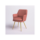 Doe Buck Velvet Tonas   Accent Chair/dining chair/café chair  for  Living Room, dining room ,restaurant  Armchair  with Gold Legs.