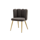 Doe Buck Velvet marsillio   Accent Chair/dining chair/café chair/side chair   for  Living Room, dining room ,restaurant  Armchair  with Gold Legs.