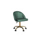 Doe Buck Velvet Hindmen  task chair /study chair /office chair   for  study  Room, office  , swivel Armchair  with Gold base