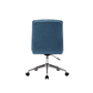 Doe Buck Velvet Jollo task chair /study chair /office chair   for  study  Room, office  , swivel Armchair  with chrome base