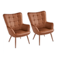 Doe Buck Velvet Lapis  Accent Chair/Lounge Chair for  Living Room, Bedroom, Armchair Sofa Chair withrose  Gold Legs.