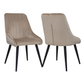 Doe Buck Velvet Nico    Accent Chair/dining chair/café chair  for  Living Room, dining room ,restaurant  Armchair  with Gold Legs.