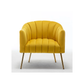 Doe Buck Velvet Jella  Accent Chair/Lounge Chair for  Living Room, Bedroom, Armchair Sofa Chair with Gold Legs.