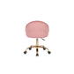 Doe Buck Velvet Hindmen  task chair /study chair /office chair   for  study  Room, office  , swivel Armchair  with Gold base