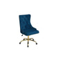 Doe Buck Velvet Swen task chair /study chair /office chair   for  study  Room, office  , swivel Armchair  with Gold base