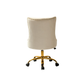 Doe Buck Velvet Swen task chair /study chair /office chair   for  study  Room, office  , swivel Armchair  with Gold base