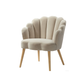 Doe Buck Velvet Rae Accent Chair/Lounge Chair for  Living Room, Bedroom, Armchair Sofa Chair with natural finish wooden legs