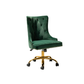 Doe Buck Velvet Swen task chair /study chair /office chair   for  study  Room, office  , swivel Armchair  with Gold base