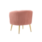 Doe Buck Velvet Leiser Accent Chair/Lounge Chair for  Living Room, Bedroom, Armchair Sofa Chair with Gold Legs.