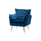 Doe Buck Velvet fyn Accent Chair/Lounge Chair for  Living Room, Bedroom, Armchair Sofa Chair with Gold Legs.