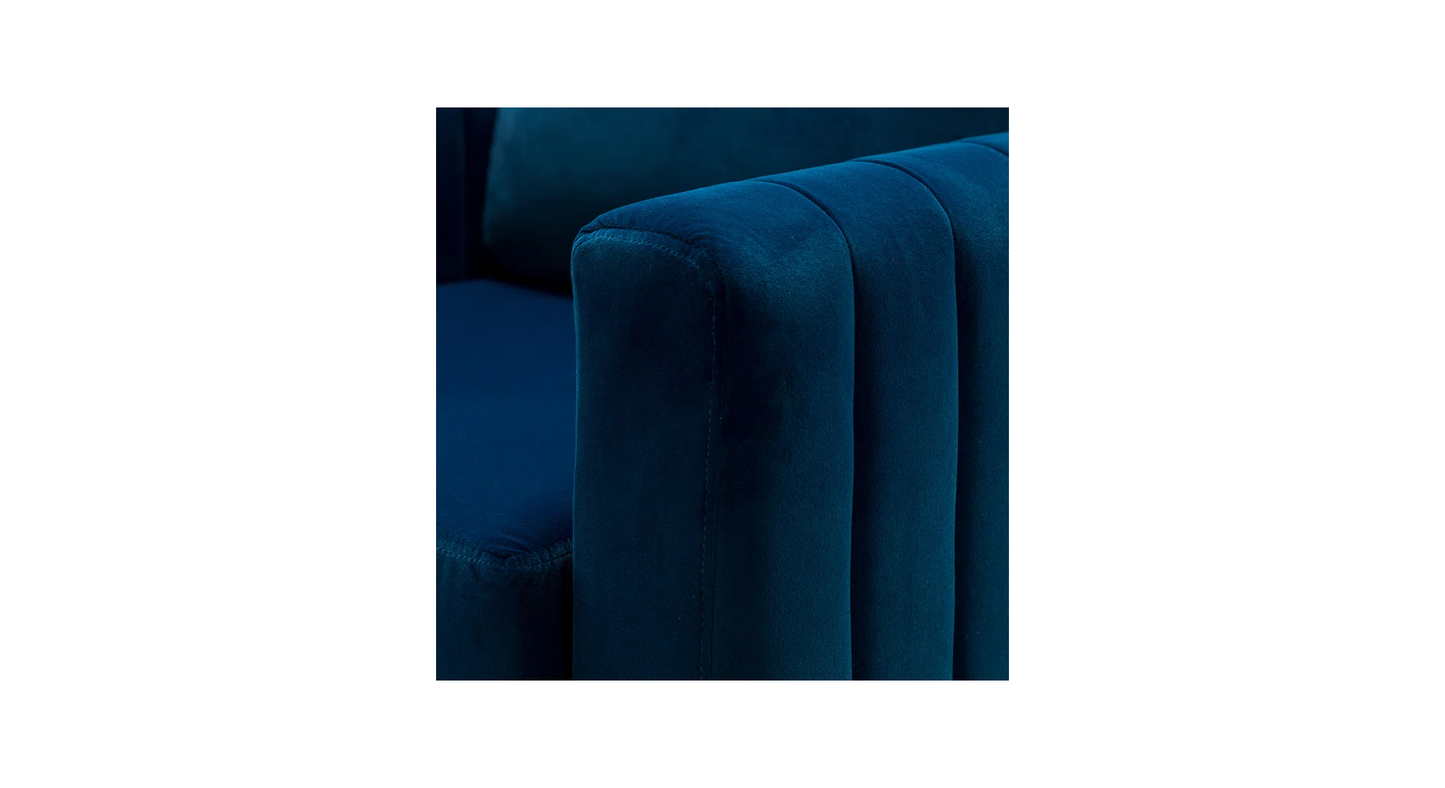 Doe Buck Velvet Rafeal  Accent Chair/Lounge Chair for  Living Room, Bedroom, Armchair Sofa Chair with Gold Legs.