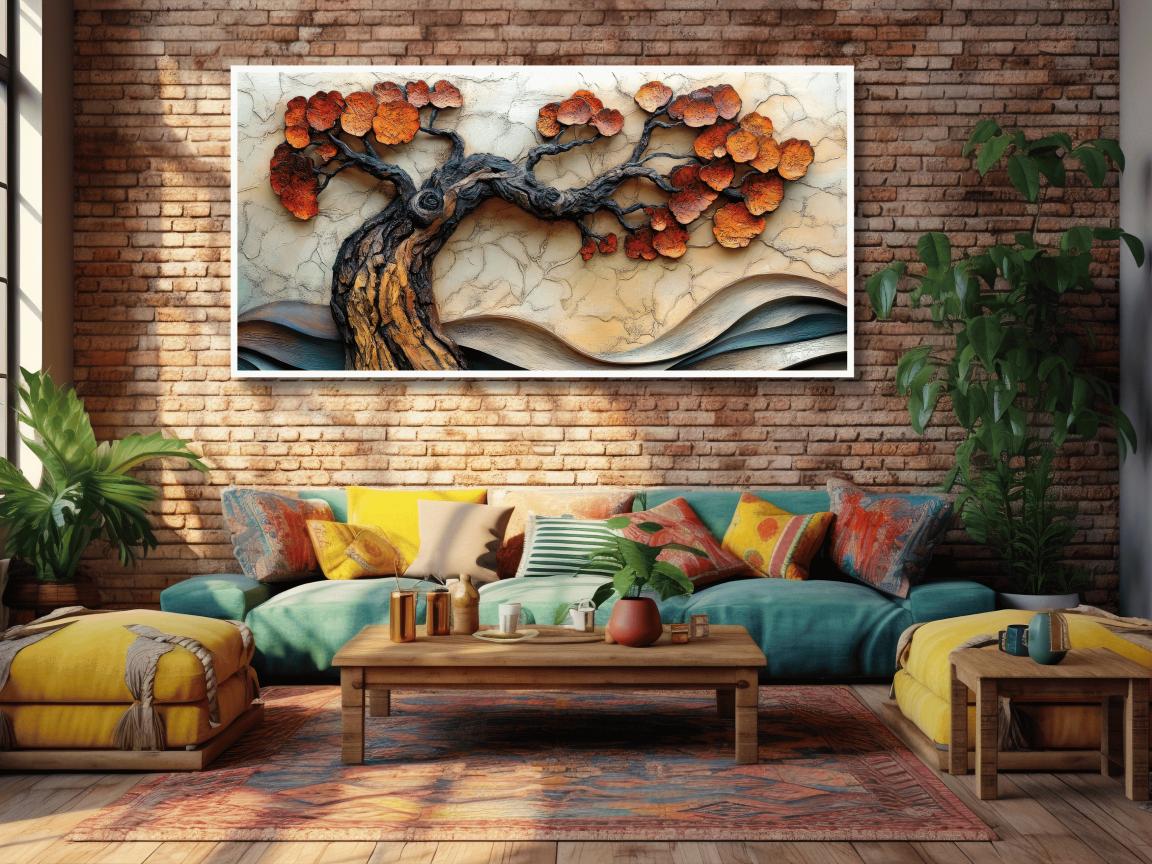 An Vintage Old Tree: Wall Paintings by Canvas Myntra