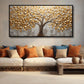 Gold Leaf tree: Wall Paintings by Canvas Myntra