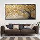 Gold Leaf tree vintage: Wall Paintings by Canvas Myntra