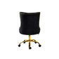 Doe Buck Velvet Swen task chair /study chair /office chair   for  study  Room, office  , swivel Armchair  with Gold base