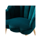 Doe Buck Velvet Rae Accent Chair/Lounge Chair for  Living Room, Bedroom, Armchair Sofa Chair with natural finish wooden legs