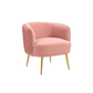 Doe Buck Velvet Leiser Accent Chair/Lounge Chair for  Living Room, Bedroom, Armchair Sofa Chair with Gold Legs.