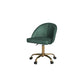 Doe Buck Velvet Hindmen  task chair /study chair /office chair   for  study  Room, office  , swivel Armchair  with Gold base