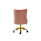 Doe Buck Velvet Swen task chair /study chair /office chair   for  study  Room, office  , swivel Armchair  with Gold base