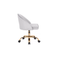 Doe Buck Velvet Hindmen  task chair /study chair /office chair   for  study  Room, office  , swivel Armchair  with Gold base