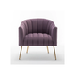 Doe Buck Velvet Jella  Accent Chair/Lounge Chair for  Living Room, Bedroom, Armchair Sofa Chair with Gold Legs.