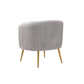 Doe Buck Velvet Leiser Accent Chair/Lounge Chair for  Living Room, Bedroom, Armchair Sofa Chair with Gold Legs.