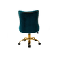 Doe Buck Velvet Swen task chair /study chair /office chair   for  study  Room, office  , swivel Armchair  with Gold base