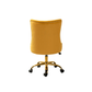 Doe Buck Velvet Swen task chair /study chair /office chair   for  study  Room, office  , swivel Armchair  with Gold base