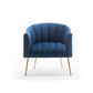 Doe Buck Velvet Jella  Accent Chair/Lounge Chair for  Living Room, Bedroom, Armchair Sofa Chair with Gold Legs.