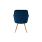 Doe Buck Velvet Tonas   Accent Chair/dining chair/café chair  for  Living Room, dining room ,restaurant  Armchair  with Gold Legs.