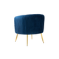 Doe Buck Velvet Leiser Accent Chair/Lounge Chair for  Living Room, Bedroom, Armchair Sofa Chair with Gold Legs.