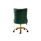 Doe Buck Velvet Swen task chair /study chair /office chair   for  study  Room, office  , swivel Armchair  with Gold base