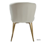 Doe Buck Velvet Chimene   Accent Chair/dining chair/café chair  for  Living Room, dining room ,restaurant  Armchair  with Gold Legs.